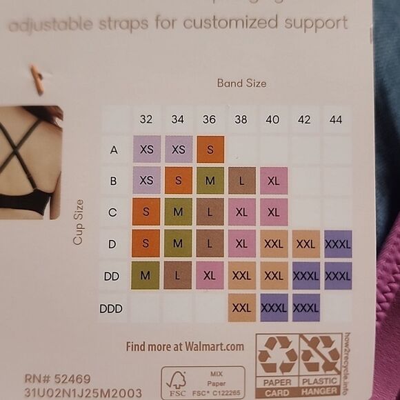 Joyspun Women's Unlined Soft Brushed Plunge Bralette, Size Large - Picture 11 of 12